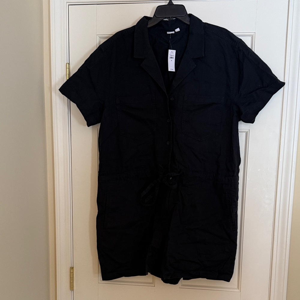 Gap Relaxed Twill Utility Romper NWT
